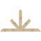 Ekena Millwork Saratoga Rough Sawn Timber Gable Bracket, Douglas Fir, 84"W x 45"H x 4"D x 6"F, 13/12 Pitch GBW084X45X0406SAR00RDF - alternate 1